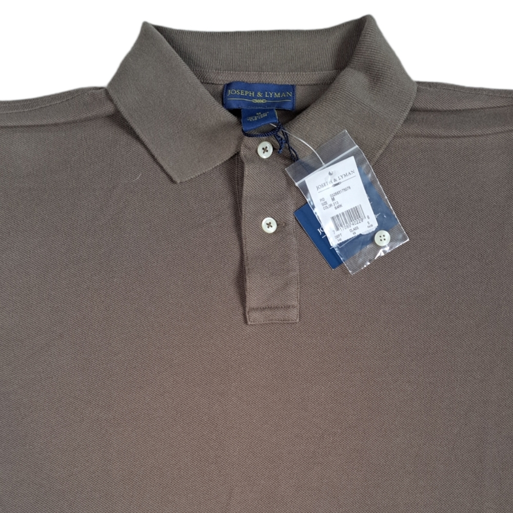 Joseph & Lyman NWT Long Sleeve Polo Shirt Size M - Picture 4 of 4